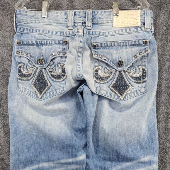 Buckle Black Men's Blake Relaxed Straight Jeans Blue 32 Copenhagen Wash - Picture 7 of 12